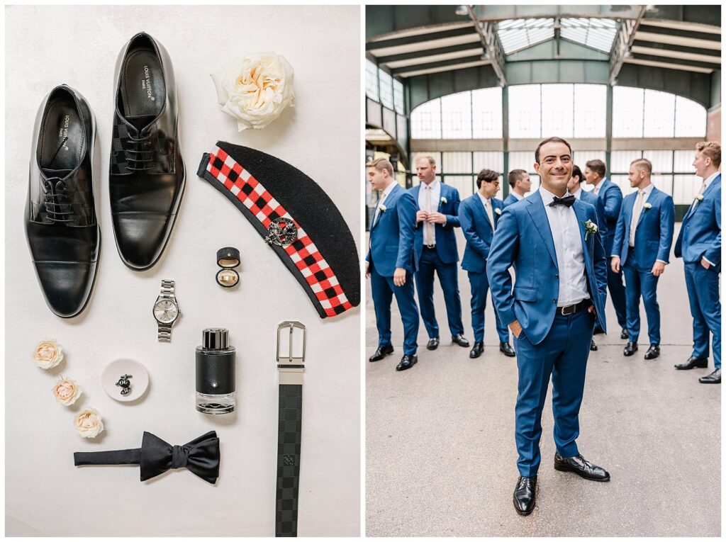 groom's details at The Liberty House wedding venue in Jersey City