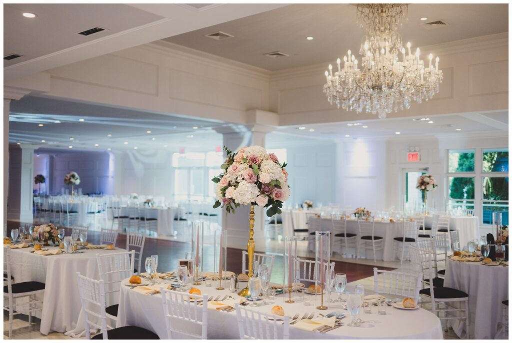 reception room at Grand Oaks Country Club in Staten Island, NY